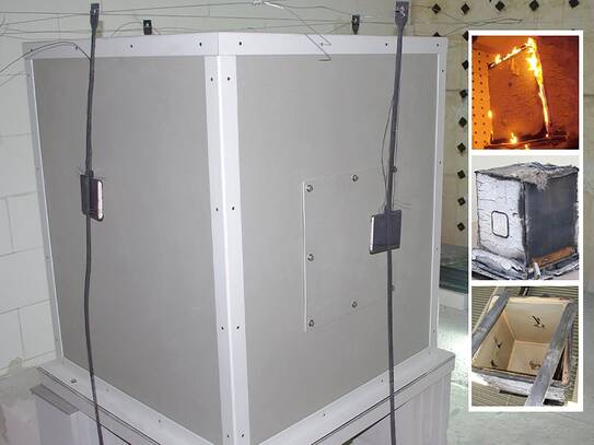 FIRE SHELTER - fire protection test
