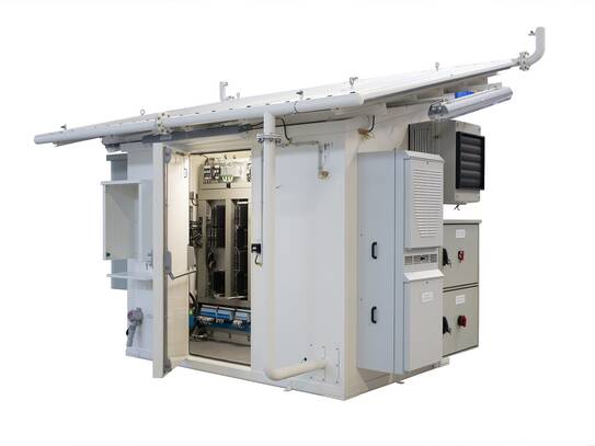 PERI SHELTER with hybrid cooling