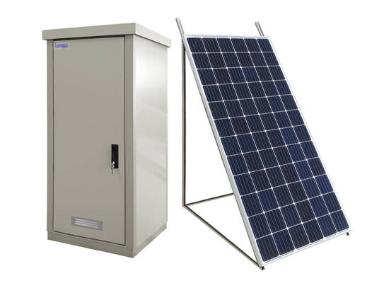 Cabinet with VARICOOL and a photovoltaik module